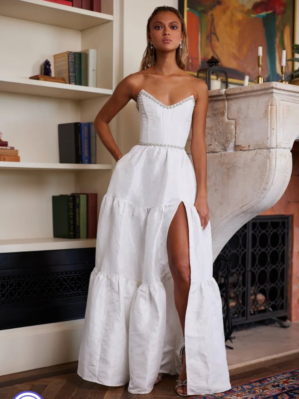 White V. Chapman Dress Size 8,